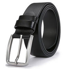 Ciartuar-Cinturón de cuero genuino con hebilla para hombre, cinturón informal de lujo de alta calidad, de diseñador, regalo 2024 - compra barato