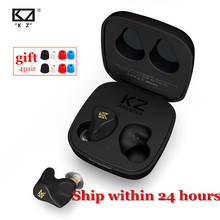 Kz z1 \ z1 pro tws fone de ouvido sem fio bluetooth, fones de ouvido aac com controle de toque dinâmico de 10mm, fone de ouvido para jogos esportivos kz s1 s1d s2 2024 - compre barato