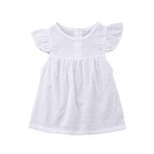 Baby Girl White Tulle Princess Dress Toddler Short Sleeves Party Birthday Holiday Tutu Dresses Newborn Infant Clothes 2024 - buy cheap