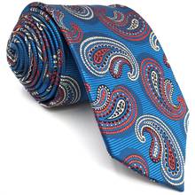 B1 синие галстуки Пейсли для мужчин галстук набор Карманный квадратный Модный классический удлиненный 63 "шелк 2024 - купить недорого