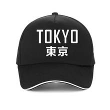 Japão tóquio cidade chapéu carta impressão moda boné de beisebol 100% algodão ajustável snapback chapéus das mulheres dos homens hip hop bonés 2024 - compre barato