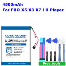 LOSONCOER для FIIO X1 X5 X3 X7 II III 2 3era Player Li-po полимерный перезаряжаемый аккумулятор запасная батарея 4500mAh 2024 - купить недорого