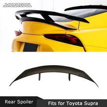 Carbon fiber Material Rear Trunk Lip High Foot Spoiler For Toyota Supra A Style 2019 2020 Fiberglass Car Spoiler 2024 - buy cheap