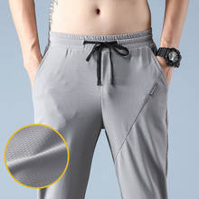 Calças de verão masculinas, calças leves para homens, de tecido elastano, de nylon, sem ferro, casual 2024 - compre barato