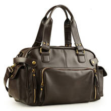Brand Designer Travel Bag Leather Handbags England Retro Handbag Shoulder Bag Big Package Men's Travel Crossbody Bag 2024 - buy cheap