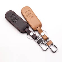 For Mazda 2 / 3 / 5 / 6 / 8 / MX5 CX-5 CX-7 CX-9 Atenza Axela,2 Buttons  smart key ,leather car key chain key case ,key cover 2024 - buy cheap