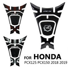 Motorcycle Protector Tank Pad Sticker Fit For HONDA PCX125 PCX150 PCX 125 PCX 150 2018 2019 5D Carbon Fibre Resin Decal 18-19 2024 - buy cheap