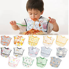 EVA Waterproof Baby Bibs Sleeveless Baby Boys Girls Bib Kids Fox Dinosaur Cactus Baby Feeding Bibs with Pocket Child Apron Smock 2024 - buy cheap