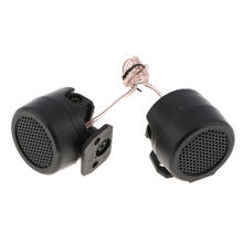 2 Pack Car Plastic Flush Mount Audio Loud Speaker Dome Tweeters 500W Black 2024 - buy cheap