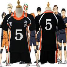 Anime Haikyuu Cosplay Costume Karasuno High School Volleyball Club Hinata Shyouyou Sportswear Summer Tops Shorts Suit 4XL 5XL 2024 - buy cheap