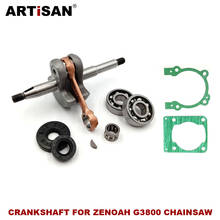 Crankshaft T2100-42000 With Ball Bearing Needle Bearing Oil Seal Woodruff Key for ZENOAH G3800  38CC Chinese Chainsaw 2024 - buy cheap