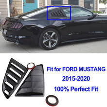 Rear Quarter Window Louvers Scoops Spoiler Car Tunning Panel Side Air Vent Cover for Ford Mustang 2015 2016 2017 2018 2019 2020 2024 - купить недорого