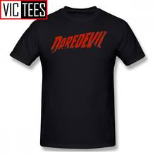 Мужские футболки Daredevil, футболка с принтом «Сорвиголова», Мужская футболка большого размера, графическая Классическая забавная футболка из 100% хлопка 2024 - купить недорого