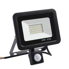 10W 20W 30W Waterproof LED Flood Light Outdoor Lighting Motion Sensor Lamp Floodlight Garden Yard Security Walkway Street Light