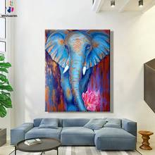 Diy colorings imagens por números com cores pintado elefante animal imagem desenho pintura por números emoldurado 2024 - compre barato