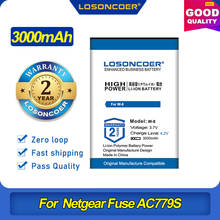 100% Оригинальный LOSONCOER 3000 мА/ч, W-8 Батарея для Netgear предохранитель AC779S 2024 - купить недорого