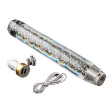 Perilla de palanca de cambios, cristal, Burbuja, luz LED, Universal, 30CM 2024 - compra barato