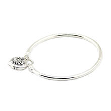 "Bracelete de prata esterlina chaveiro com fecho de árvore do amor para mulher, 2024 - compre barato