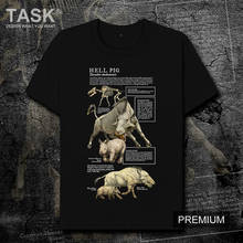 Hell Pig Animal Illustration Natural Science Creative T-Shirt Cotton O-Neck Short Sleeve Unisex T Shirt New Size S-3XL 2024 - buy cheap