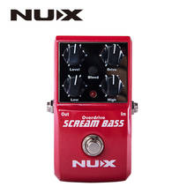 Nux Scream Bass Analog Overdrive Bass Effects Pedal True Bypass 2024 - купить недорого