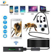 WiFi Endoscope Camera HD 1-10M 8MM Mini Waterproof Soft/Hard Cable Inspection Camera 8 LED Borescope Camera For Android PC IOS 2024 - buy cheap