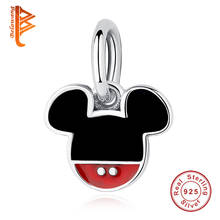 BELAWANG Wholesale 925 Sterling Silver Cartoon Animal Charms Enamel Minnie Beads Fit Original Bracelet DIY Women Jewelry 2024 - buy cheap