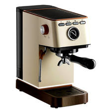 Cafetera italiana de café expreso, máquina de café semiautomática con Dial de presión, capuchino Latte, vaporizador de leche, 20bar 2024 - compra barato