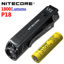 Nitecore P18 Unibody Die-case Futuristic CREE XHP35 HD LED 1800 Lumens with Auxiliary Red Light Tactical Flashlight 2024 - buy cheap