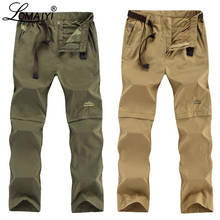LOMAIYI Plus Size Men's Cargo Pants Men Spring/Summer Removable Black Pants Mens Quick Dry Trousers Male Casual Pants Man AM209 2024 - buy cheap