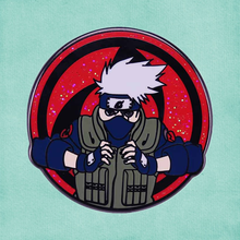 Broche shippuden kakashi hatake, broche de esmalte shinobi, cópia sensei, joia de ninja sharingan hokage 2024 - compre barato