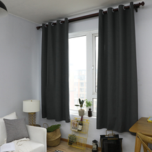 Cortinas opacas modernas de Color sólido nórdico, para sala de estar, dormitorio, para ventana, 1 Panel 2024 - compra barato