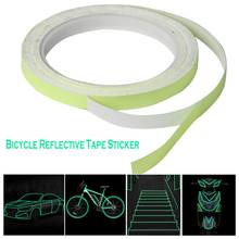 Bicycle Reflective Tape Sticker Outdoor Safety Tools Tapes 1cm*8m DIY Riding Luminous Warning Glow Dark Night Reflective Sticker 2024 - buy cheap