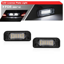 2PCs CANbus White Led Rear Number License Plate Lights For Benz S-Class W220 S320 S350 S500 S55 S600 S65 (99-05) 2024 - buy cheap