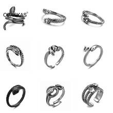 Retro Punk Exaggerated Spirits Snake Ring Fashion Stereoscopic Personality Opening Adjustable Ring Jewelry PT 2024 - купить недорого