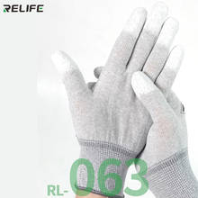 Антистатические перчатки для пальцев с полиуретановым покрытием, электронный рабочий протектор, изоляционные перчатки для планшета, мобильный телефон, инструменты для ремонта 2024 - купить недорого