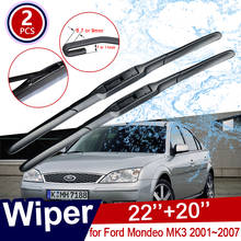 Para Ford Mondeo MK3 2001 ~ 2007 2004 2005 2006 Frente Windscreen Windshield Limpadores de Lâmina de Limpeza Do Carro Acessórios Do Carro 2024 - compre barato