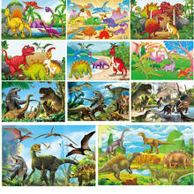 Новый мультфильм привлекательное яйцо динозавра напечатаны деревянные головоломки игрушки для детей Обучающие головоломки Дети Подарок Brinquedo 2022 - купить недорого