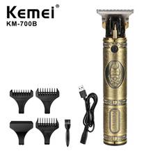 Kemei-barbeador elétrico, lâmina de para cabelos, barbeador e barba, ferramenta profissional para estilizar 2024 - compre barato