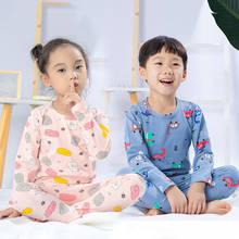 Pijamas de algodón para niños, ropa de dormir para bebés, conjuntos de pijamas de animales de dibujos animados, unicornio 2024 - compra barato
