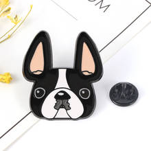Creative Dog Head Brooch Women Men Hat Clothing Collar Pin Backpack Badge High Quality Enamel Pin Metal Brooches Jewelry 2024 - buy cheap