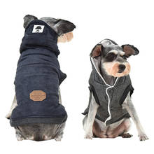 Suéter com capuz para pets, jaqueta de inverno com acolchoamento de algodão para cachorros e gatos 2024 - compre barato
