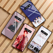 super junior Tempered Glass Phone Case For Samsung Galaxy S8 S9 S10 S20 PLUS J8 J6 J4 2018 NOTE 8 9 10 Cover Shell 2024 - buy cheap