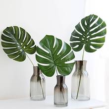 5 pçs estilo nórdico simulação tartaruga folhas foto adereços casa paisagismo decoração tropical palmeira folhas decoração do jardim 2024 - compre barato
