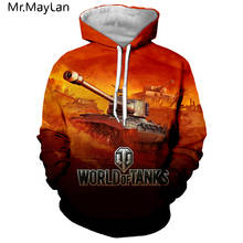 Game World of Tanks 3D printed men women hooded Anime hoodie sweatshirt fashion Funny hoodie casual streetwear pullover hoodie 2024 - buy cheap