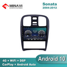 9 "ips android 9.0 para hyundai sonata 2002-2009 rádio de carro multimídia navegação gps auto stereo wifi 2 din 2024 - compre barato