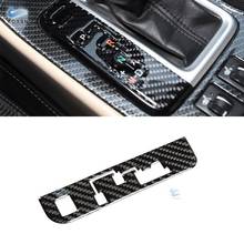 For Toyota Highlander 2015 2016 2017 2018 Carbon Fiber Center Control Gear Shift Panel Side Button Frame Cover Protective Trim 2024 - buy cheap