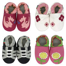Детская напольная обувь Carozoo, тапочки из овечьей кожи для мальчиков и девочек, детская домашняя обувь, детская прогулочная обувь 2024 - купить недорого