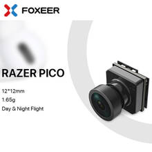 Novo Razer Foxeer Pico 1200TVL 12*12mm 1/3 "sensor grande 18mm M7 LENTE PAL/NTSC 4:3 16:9 BAIXA Latência Câmera FPV 2024 - compre barato