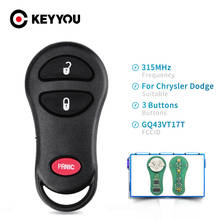 Keyyou-chave remota para carros dodge jeep, dispositivo com 3, 2 + 1 botões, 315mhz, sem chave, 300m, 2001 a 2004 2024 - compre barato