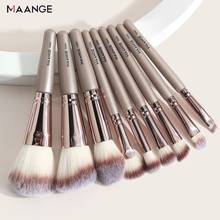 MAANGE New 9pcs Foundation Makeup Brush Set Professional Blush Eyeshadow Concealer Lip Eye Make Brush Set Cosmetic Beauty Tool 2024 - buy cheap